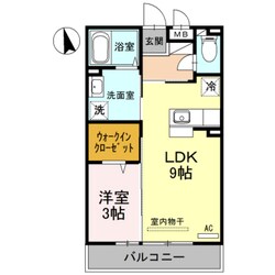 D-Room中川原の物件間取画像